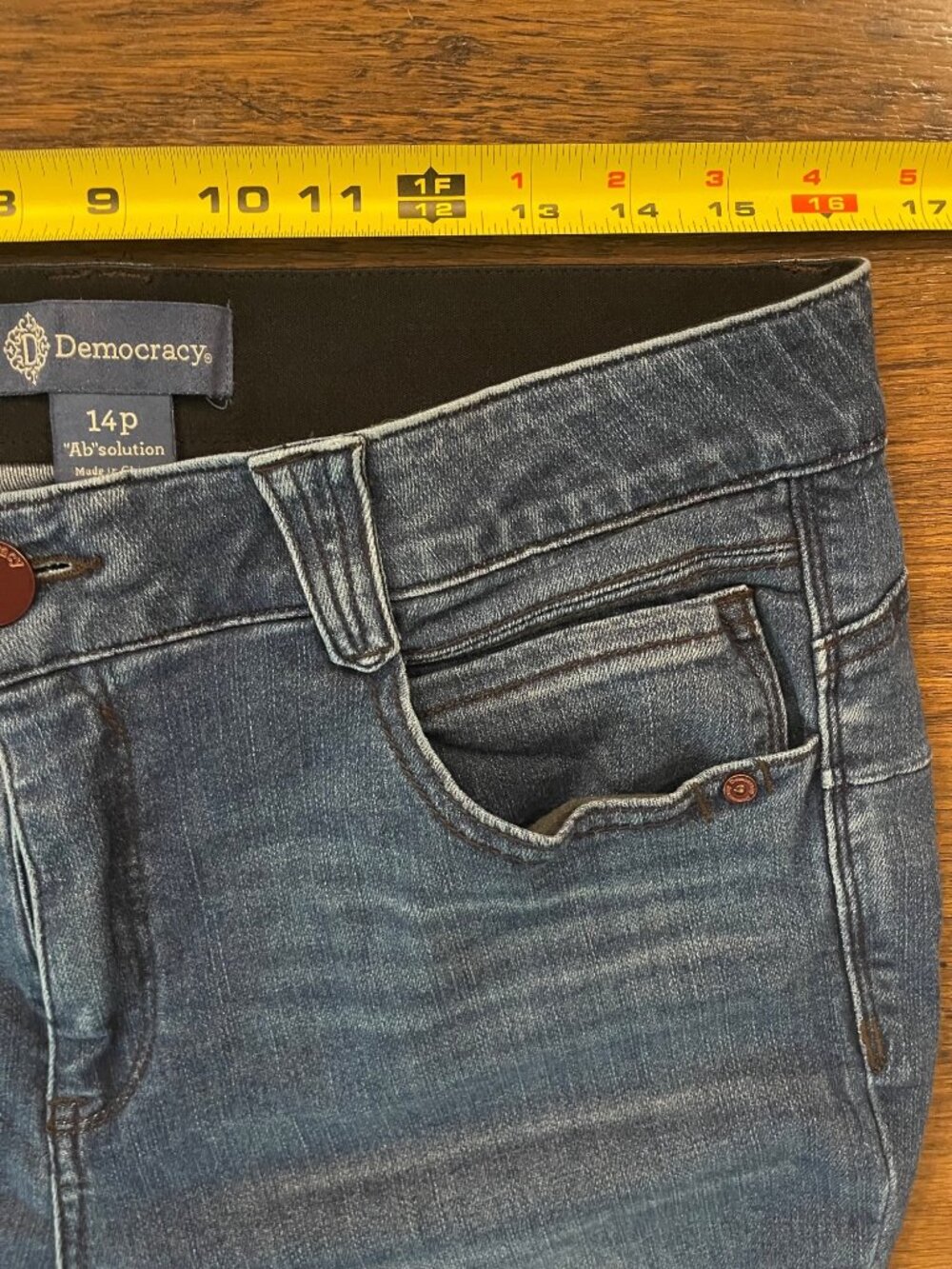 Democracy “Ab”Solution Skinny Jeans Sz 14P - Picture 5 of 9